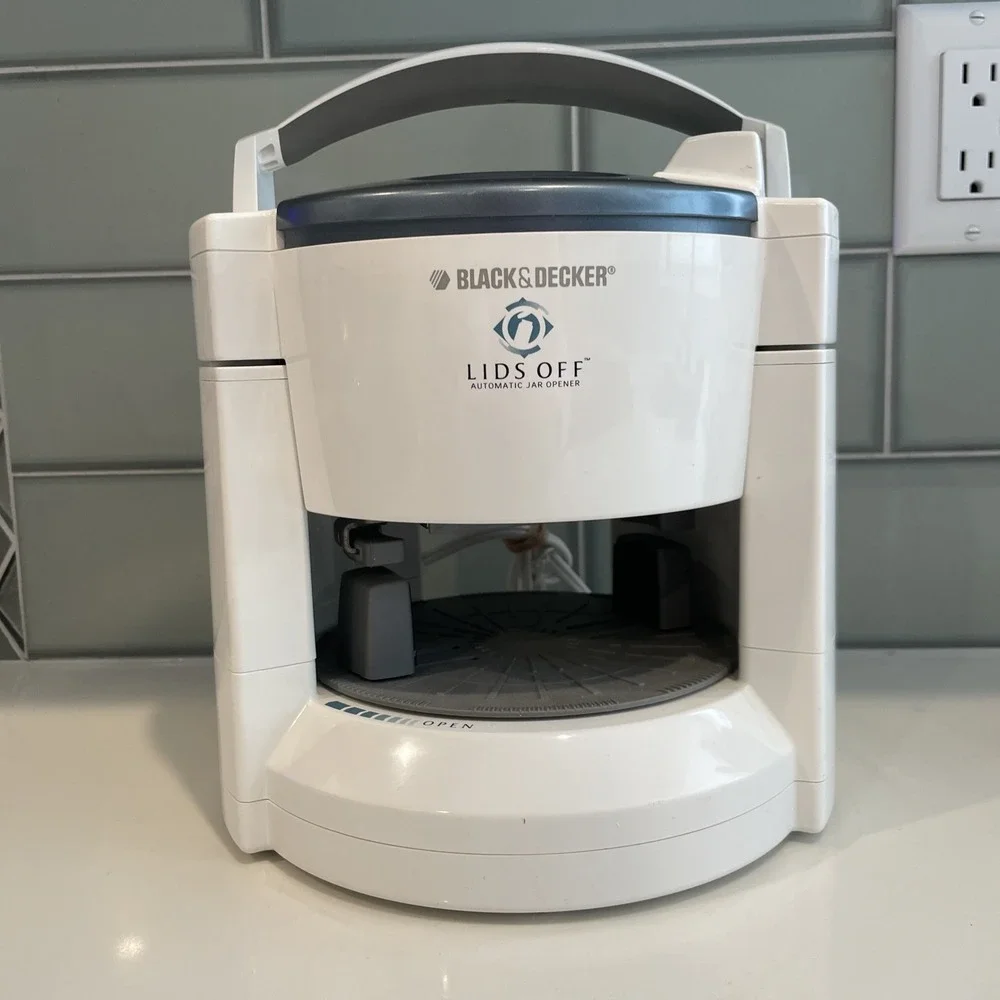 Black And Decker Lids Off Automatic Jar Opener JW200‎ Tested Works